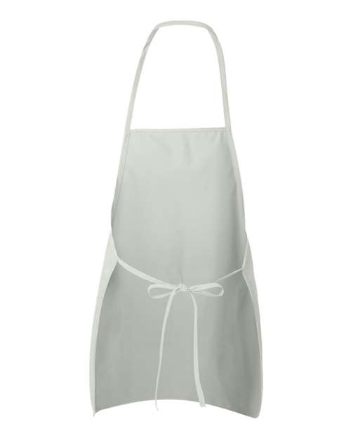 Long Butcher Block Apron - White