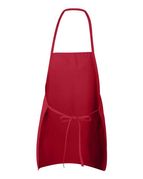 Long Butcher Block Apron - Red
