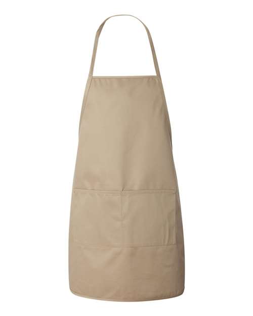 Long Butcher Block Apron - Tan