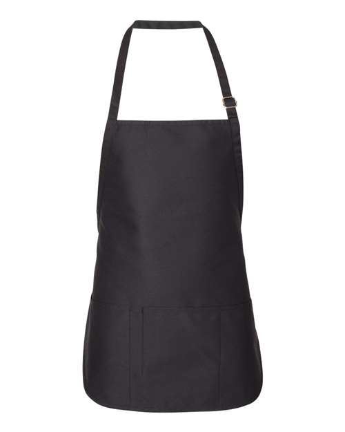 Adjustable Neck Strap Apron - Black
