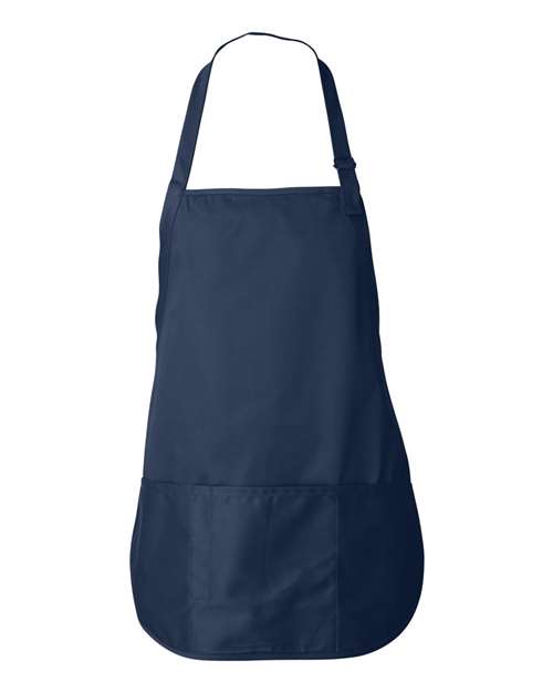 Adjustable Neck Strap Apron - Navy