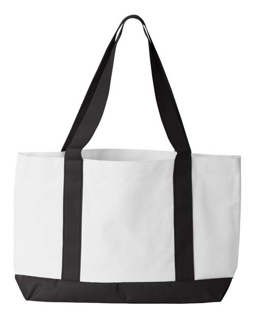 P&O Cruiser Tote - White/ Black