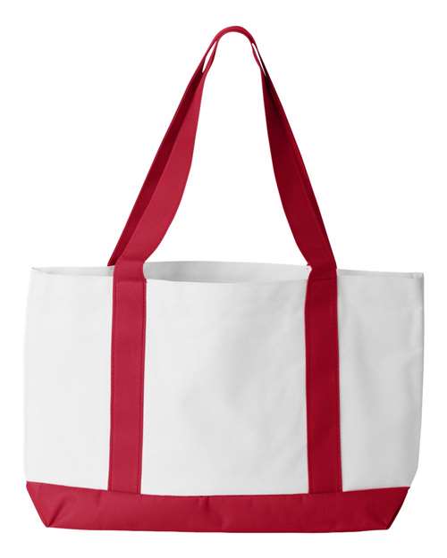 P&O Cruiser Tote - White/ Red