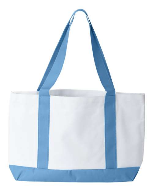 P&O Cruiser Tote - White/ Light Blue