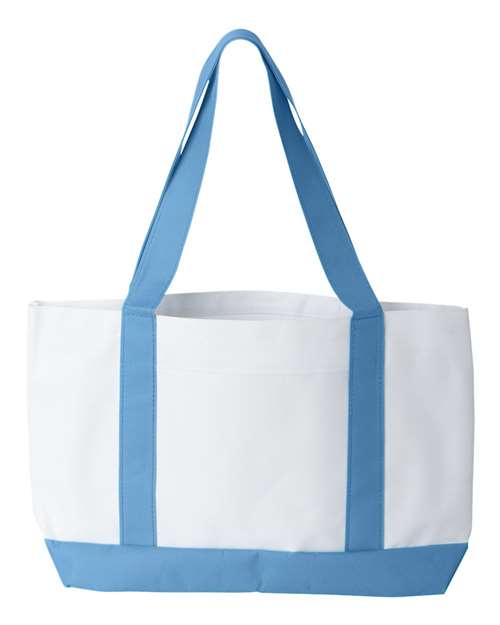 P&O Cruiser Tote - White/ Light Blue