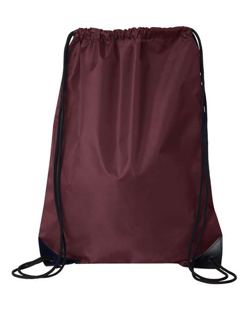 Value Drawstring Backpack - Maroon