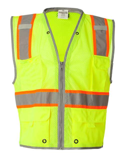 Unisex Premium Brilliant Series® Heavy-Duty Class 2 Vest - Lime