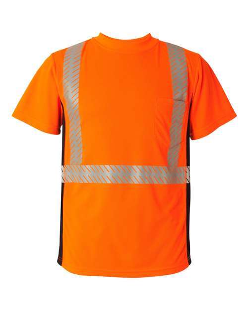 Unisex Premium Black Series® Breathable Tape Class 2 T-Shirt - Orange