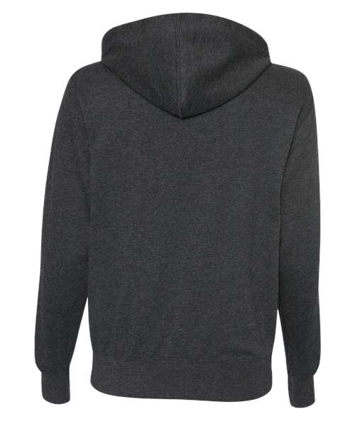Unisex Heathered French Terry Full-Zip Hooded Sweatshirt - Charcoal Heather