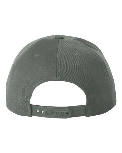 Premium Flat Bill Snapback Cap - Dark Grey