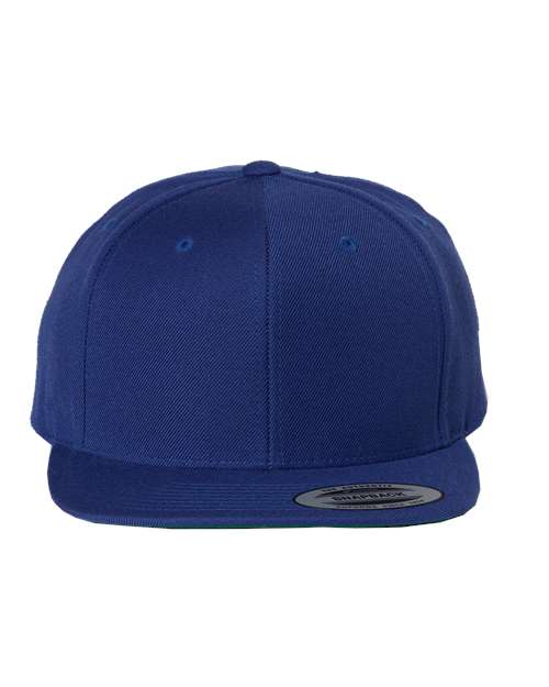 Premium Flat Bill Snapback Cap - Royal Blue