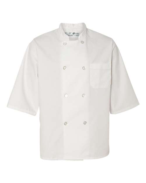 Half Sleeve Chef Coat - White