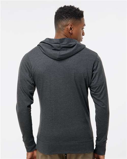Unisex Jersey Sport Lace Hooded Pullover - Charcoal Heather
