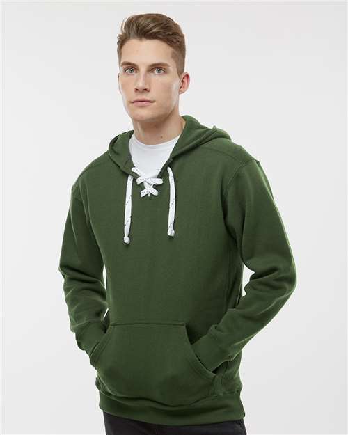 Men's Sport Lace Hooded Sweatshirt - Forest