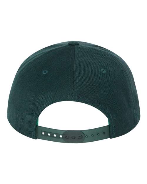 Premium Flat Bill Snapback Cap - Spruce