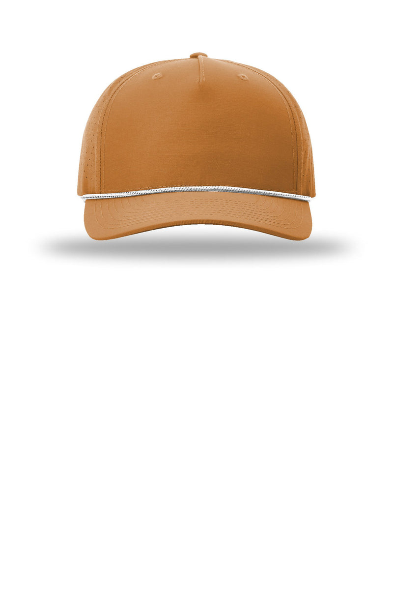 Richardson Laser Perf Performance Rope Cap - Clay/ White Black