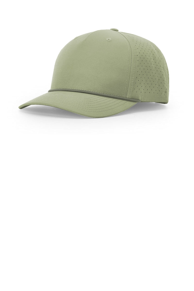Richardson Laser Perf Performance Rope Cap - Light Olive/ Olive