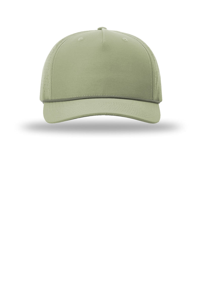 Richardson Laser Perf Performance Rope Cap - Light Olive/ Olive