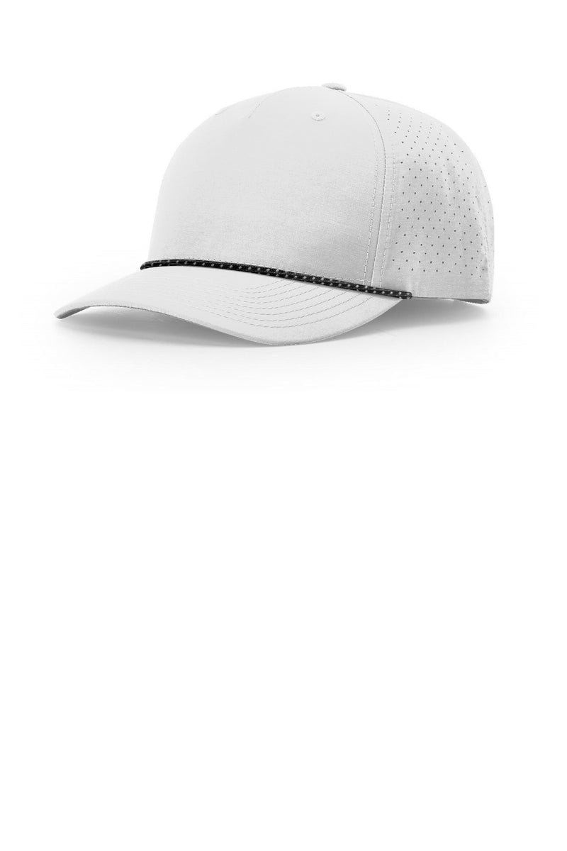 Richardson Laser Perf Performance Rope Cap - Silver/ Black Silver