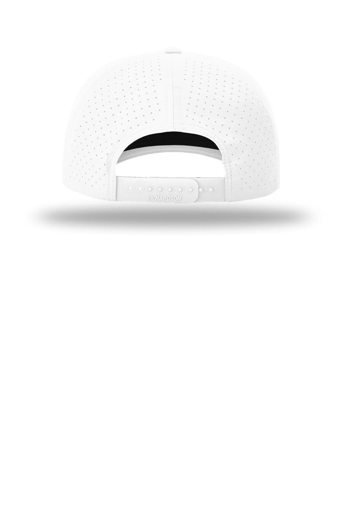 Richardson Laser Perf Performance Rope Cap - White/ White Black