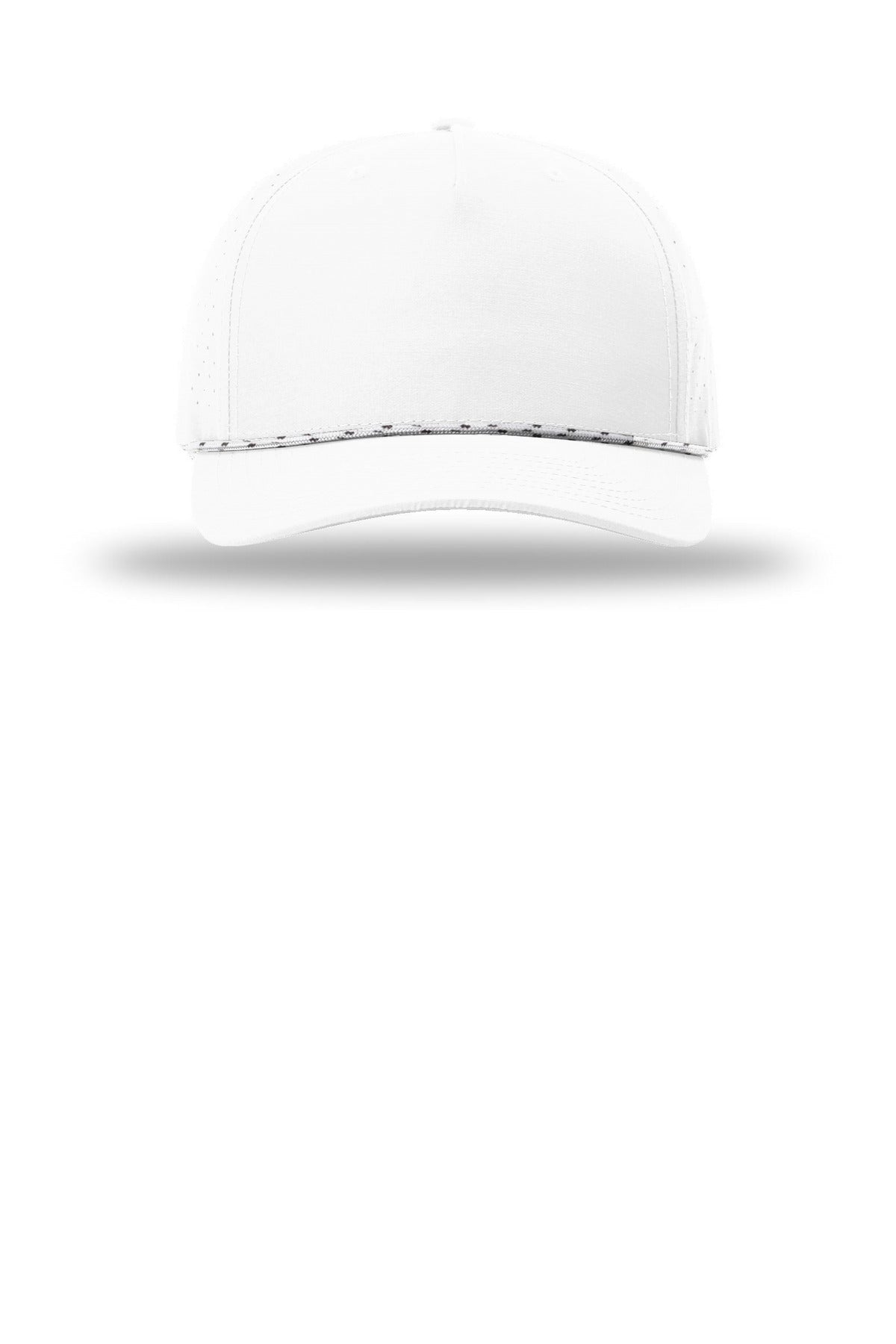 Richardson Laser Perf Performance Rope Cap - White/ White Black