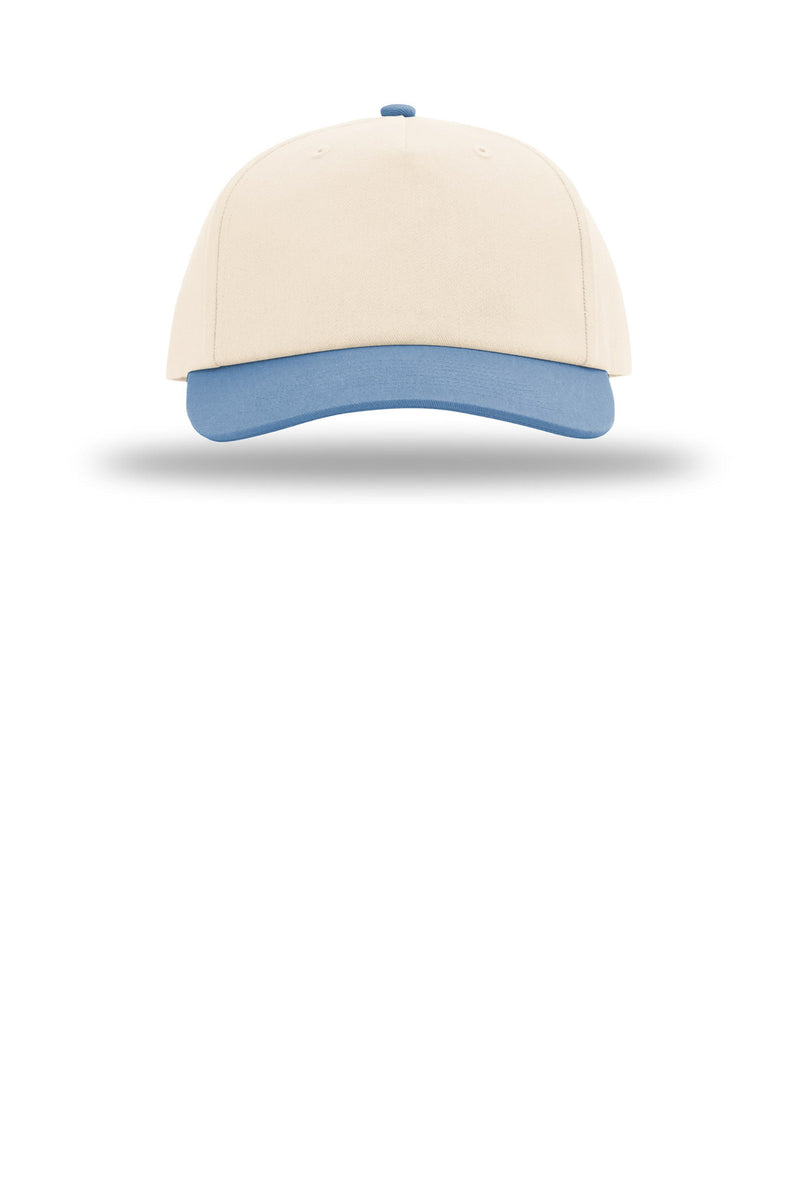 Richardson 5-Panel Relaxed Gramps - Cream/ Cream/ Light Denim
