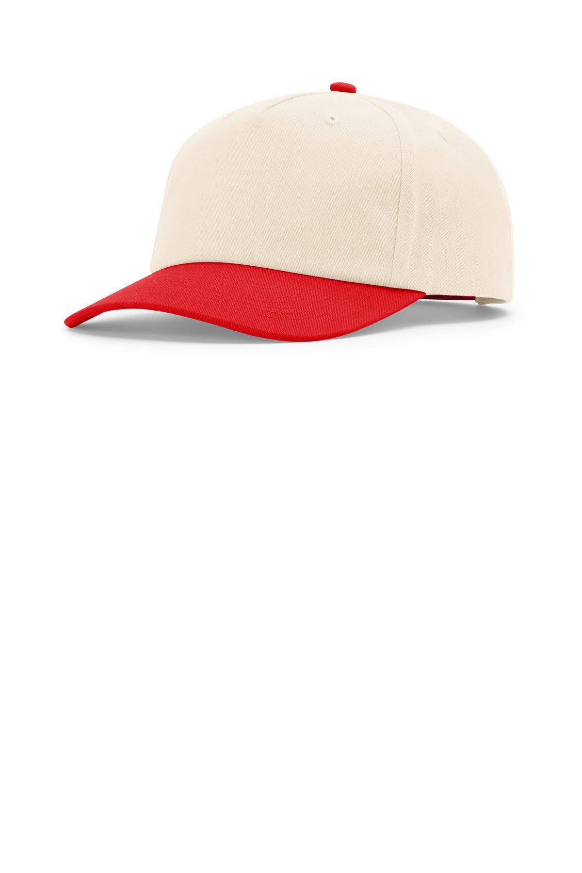 Richardson 5-Panel Relaxed Gramps - Cream/ Cream/ Red