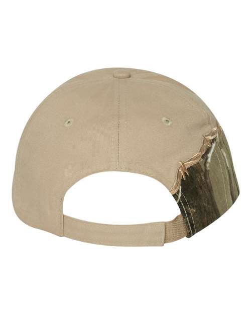 Licensed Camo with Barbed Wire Embroidery Cap - AP/ Tan