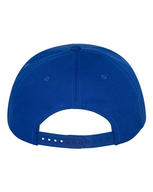 Five-Panel Cotton Twill Snapback Cap - Royal Blue