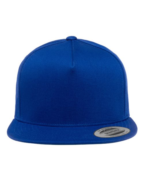 Five-Panel Cotton Twill Snapback Cap - Royal Blue