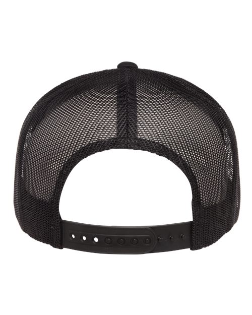 Classic Five-Panel Trucker Cap - Black
