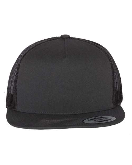 Classic Five-Panel Trucker Cap - Charcoal