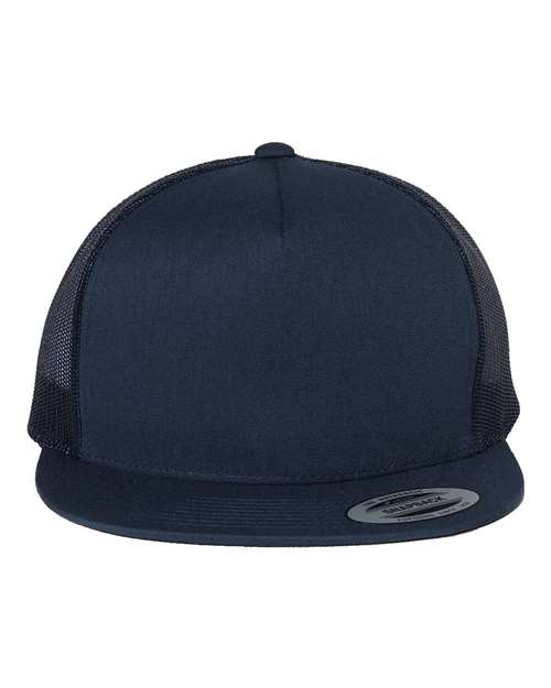 Classic Five-Panel Trucker Cap - Navy