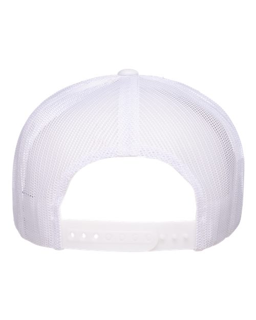Classic Five-Panel Trucker Cap - White