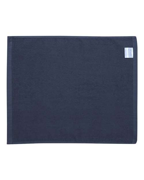Velour Hemmed Towel - Navy