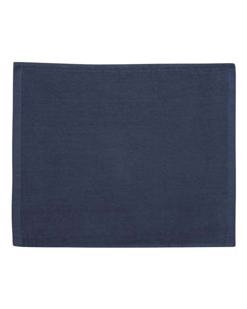 Velour Hemmed Towel - Navy