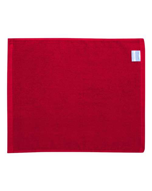 Velour Hemmed Towel - Red