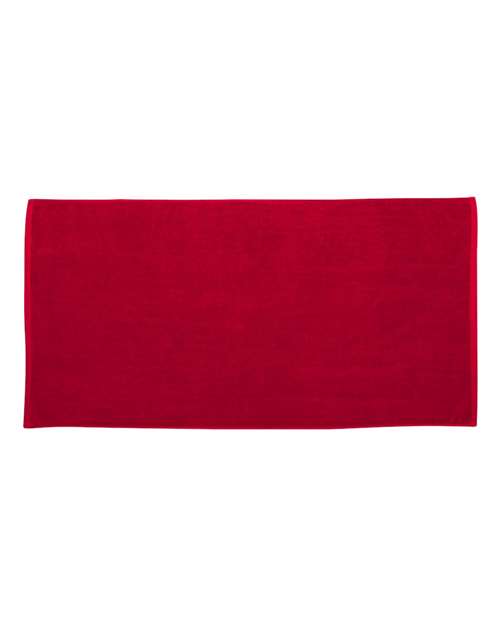Velour Beach Towel - Red