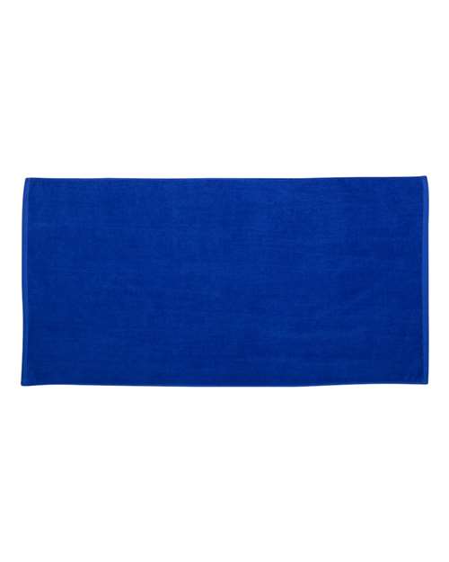 Velour Beach Towel - Royal