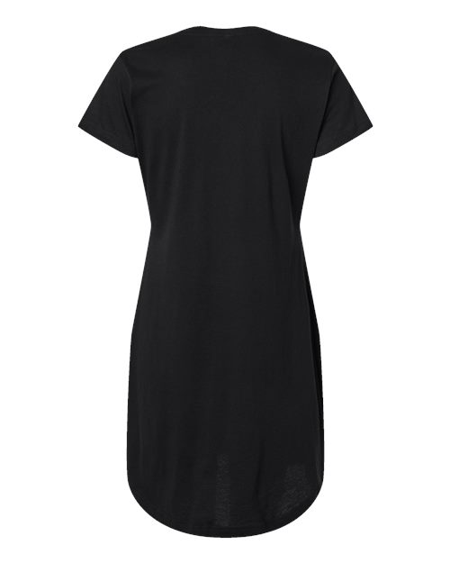 Women's Fine Jersey V-Neck Coverup - Black
