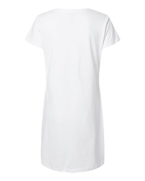 Women's Fine Jersey V-Neck Coverup - White