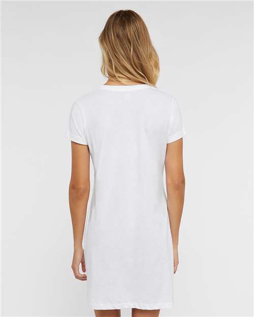 Women's Fine Jersey V-Neck Coverup - White