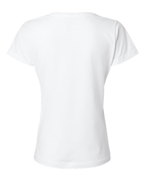 Women's Fine Jersey V-Neck Tee - White