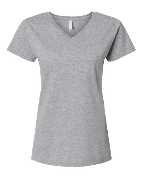 Women's Fine Jersey V-Neck Tee - Heather