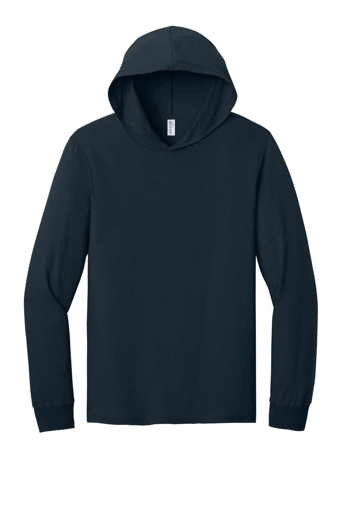 Jerzees Classics Unisex Cotton Long Sleeve Hooded T-Shirt - J. Navy