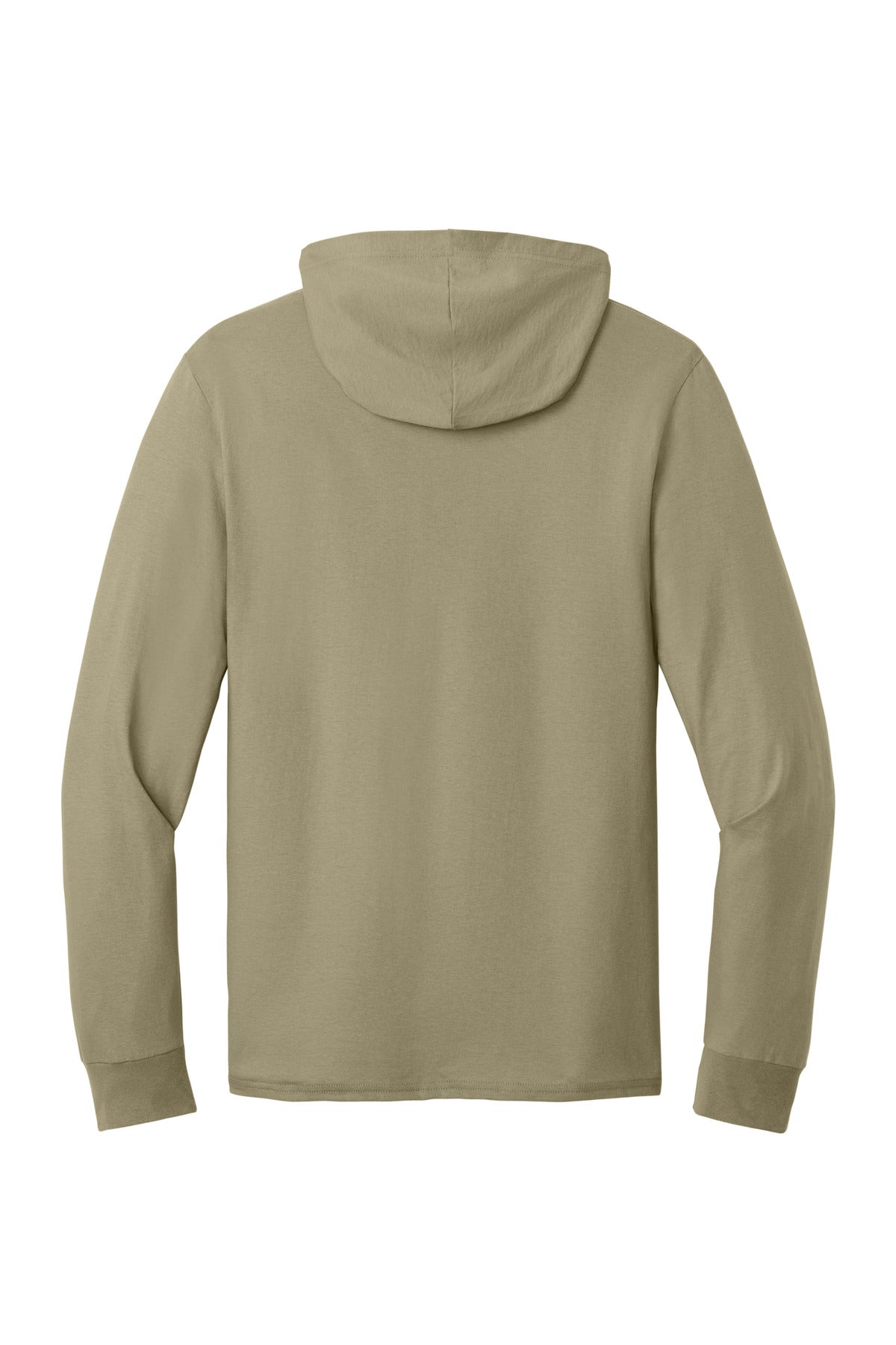 Jerzees Classics Unisex Cotton Long Sleeve Hooded T-Shirt - Khaki