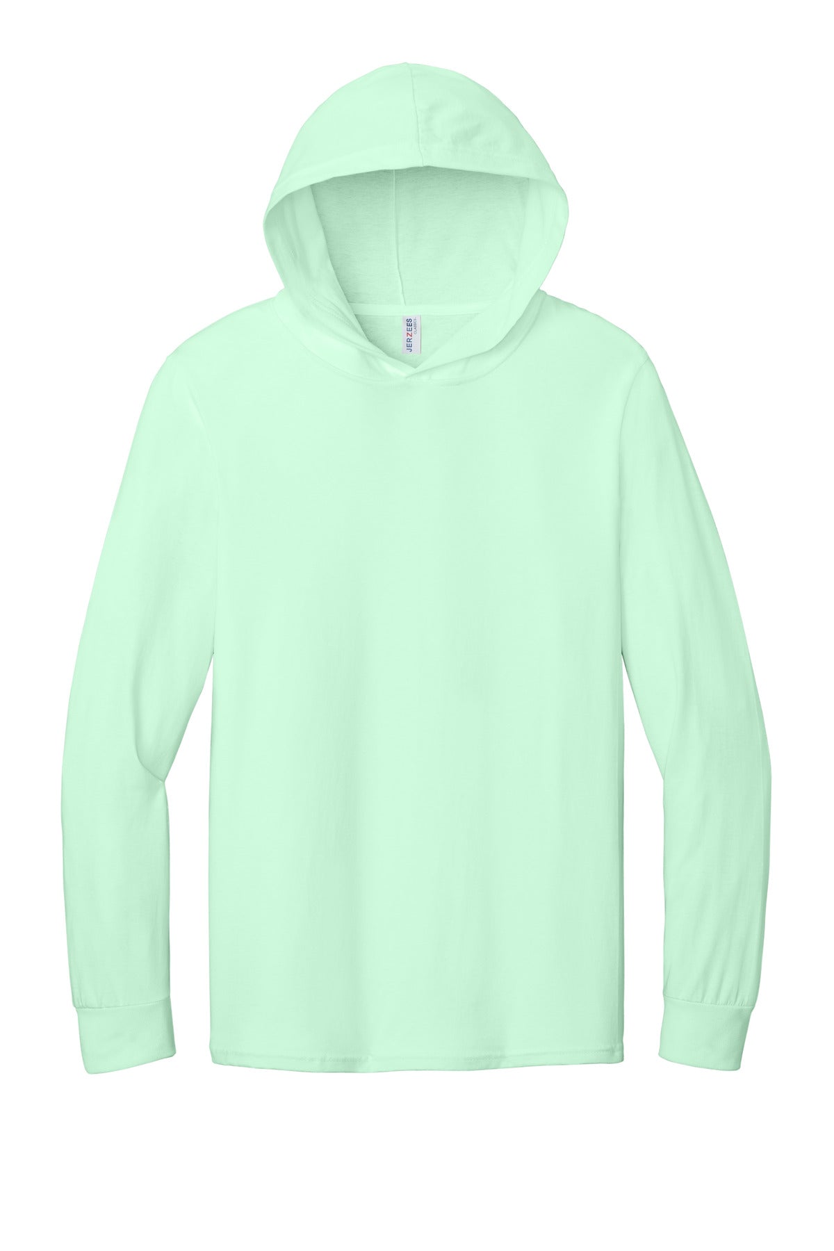 Jerzees Classics Unisex Cotton Long Sleeve Hooded T-Shirt - Mint To Be