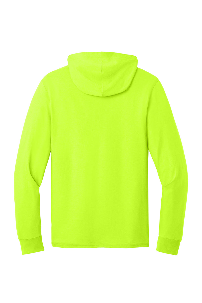 Jerzees Classics Unisex Cotton Long Sleeve Hooded T-Shirt - Safety Green