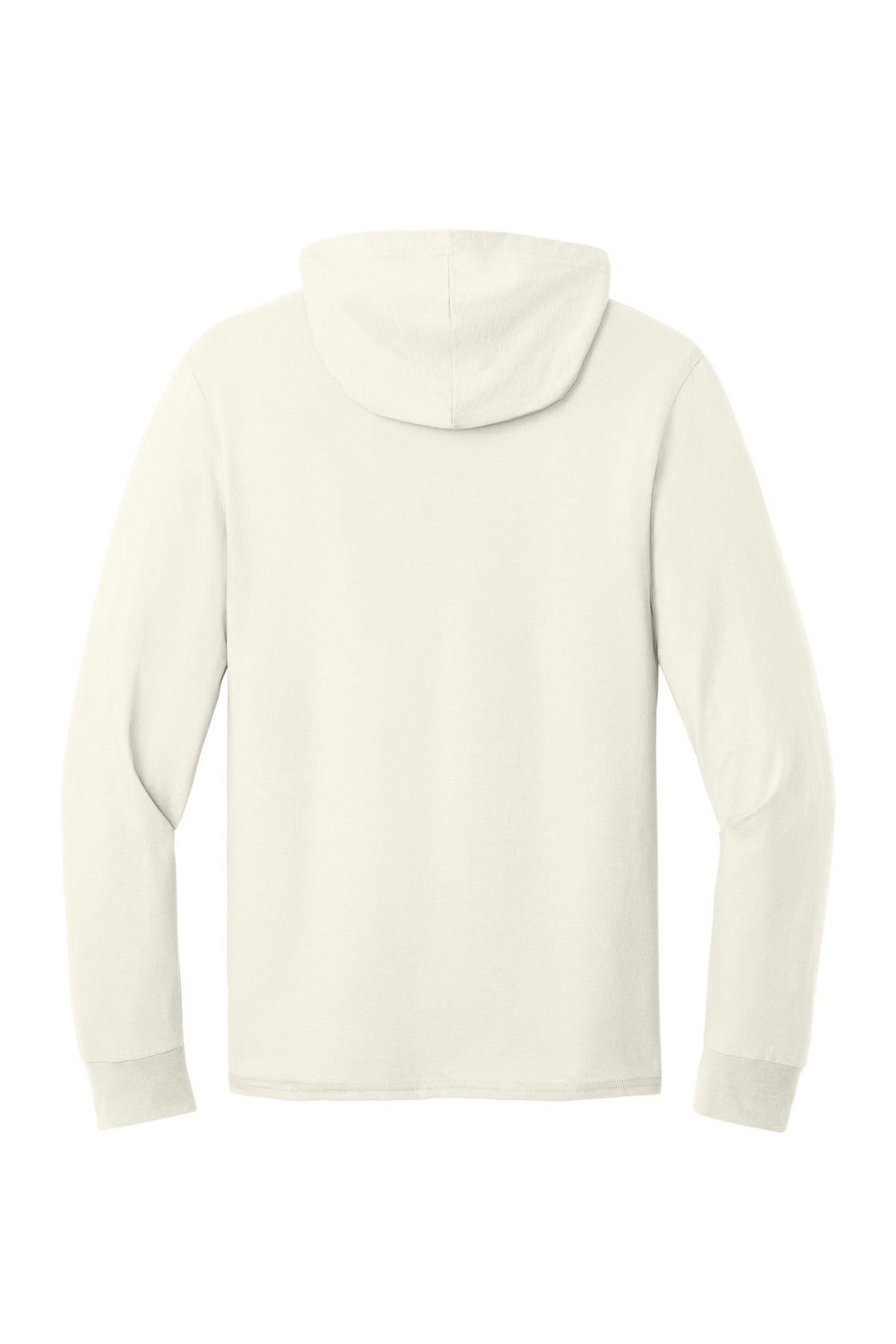 Jerzees Classics Unisex Cotton Long Sleeve Hooded T-Shirt - Sweet Cream Heather