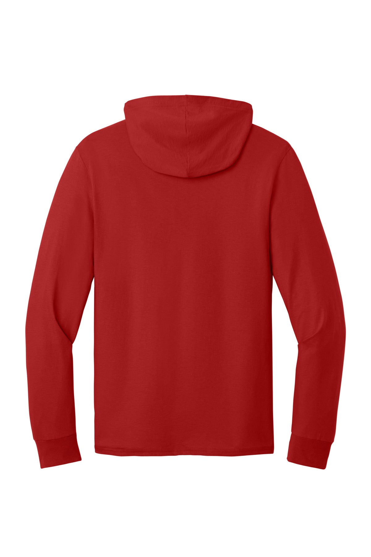 Jerzees Classics Unisex Cotton Long Sleeve Hooded T-Shirt - True Red